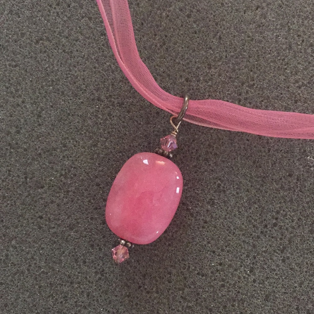 Pink Ribbon Necklace - Picture 9 of 9